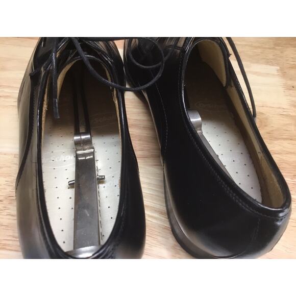 Magnanni Men 9.5 Oxfords Black Leather Lace Up Dress Shoes Spain Vintage main image 8